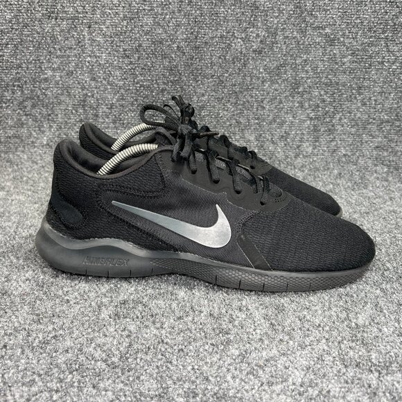 Nike Flex Experience Run 9 Running Shoes Men's Size 10 Black Dark Smoke Athletic - Picture 1 of 11
